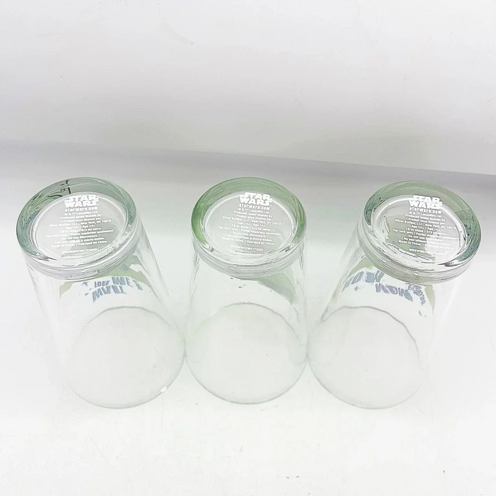 Set of 3 Star Wars Mandalorian‎ Grogu Baby Yoda Glass Tumbler Set 16oz